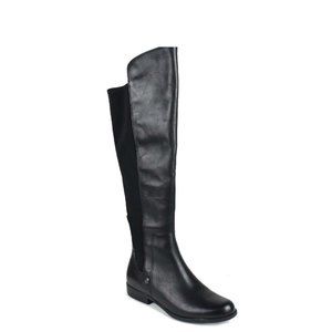 Anne Klein Womens Citygurl Leather riding boot
